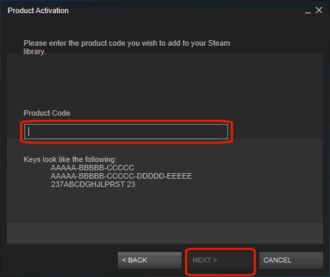 How to add key to download game on steam pc