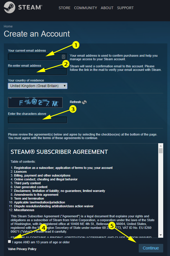 How to Create a Steam Account, Very Easy!